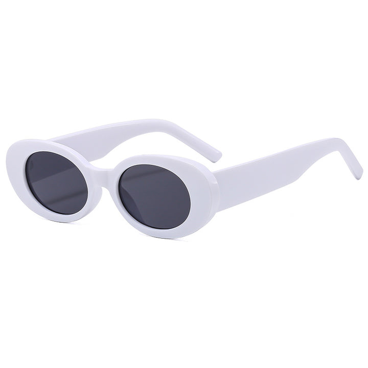 Damen modische Sonnenbrille mit einzigartigem ovalen Rahmen Karnz