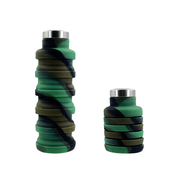 Damen flexible Silikon-Trinkflasche mit integrierter Klappfunktion Karnz