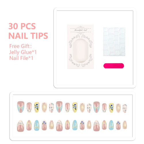 Dekorative Nagelspitzen Set mit Zubehör