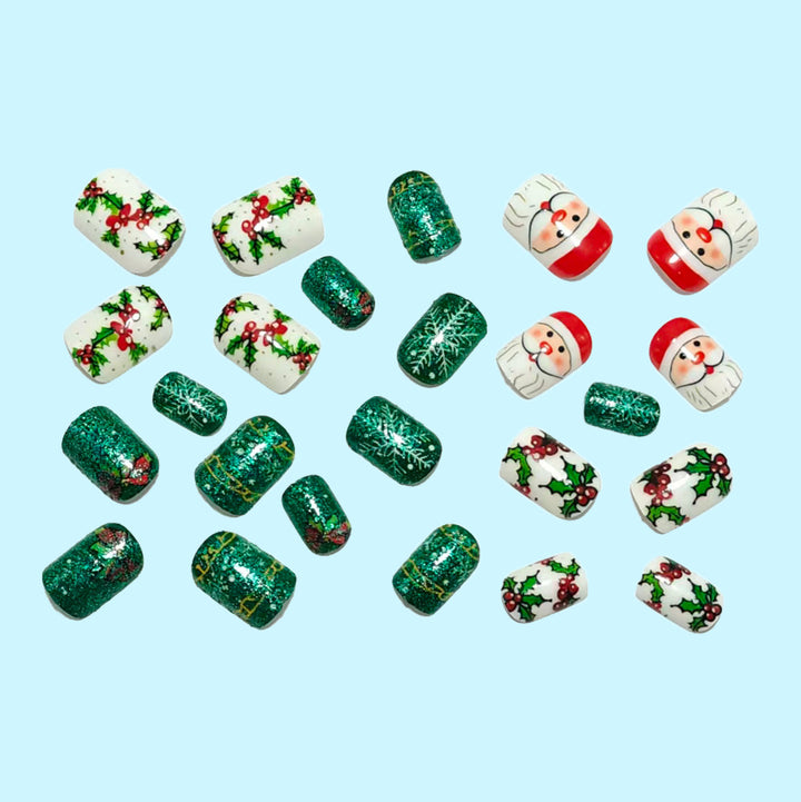Kreative Kunstnägel Im Festlichen Weihnachtsdesign Karnz