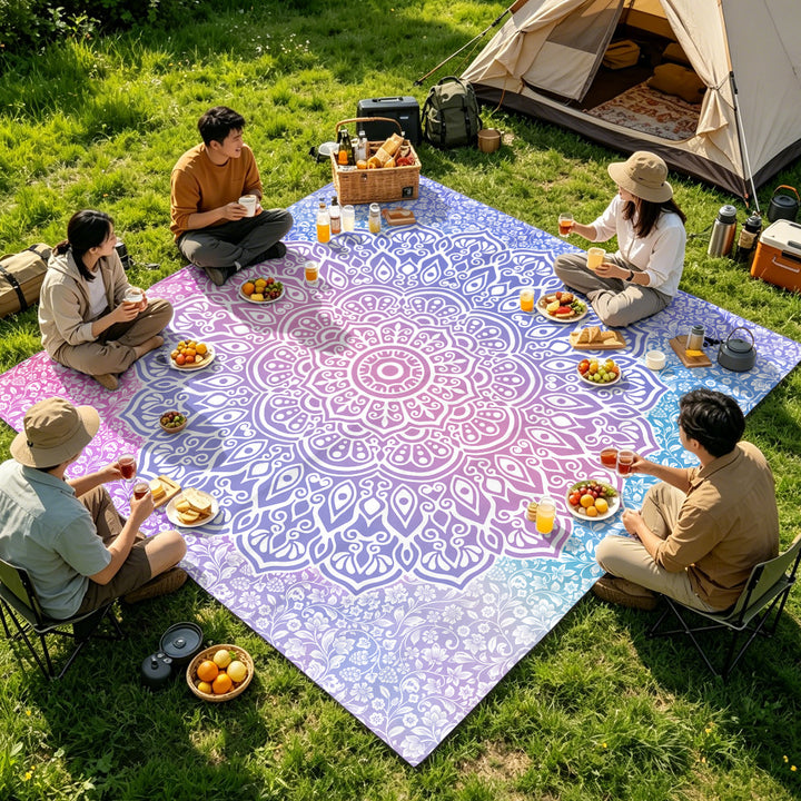 Mandala Design Strandmatte Karnz