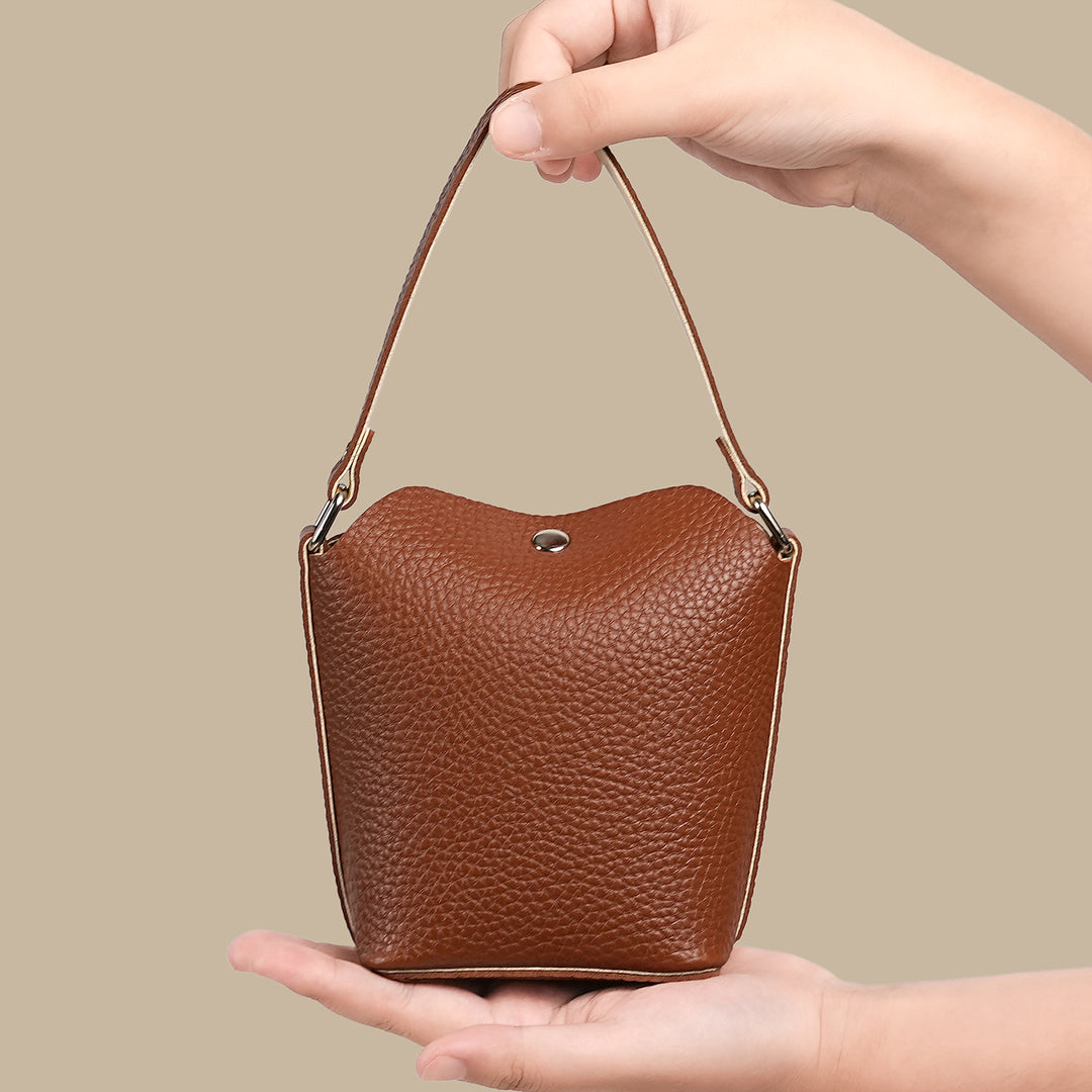 Mini Texturierte Handtasche