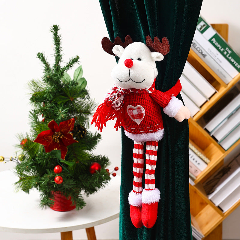 Dekorative Weihnachtsmann Vorhanghalter Karnz