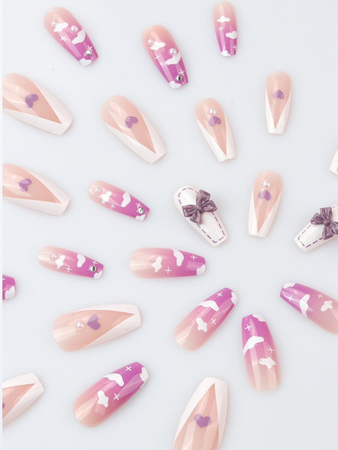 Künstlerische Cloud Design Nagelkunst Karnz