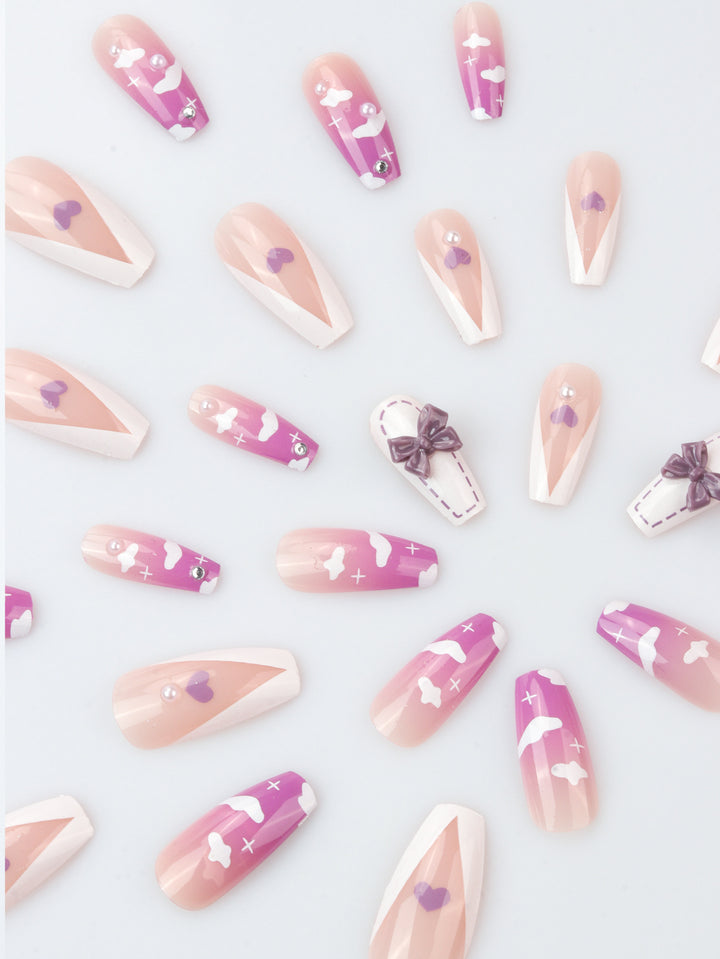 Künstlerische Cloud Design Nagelkunst Karnz