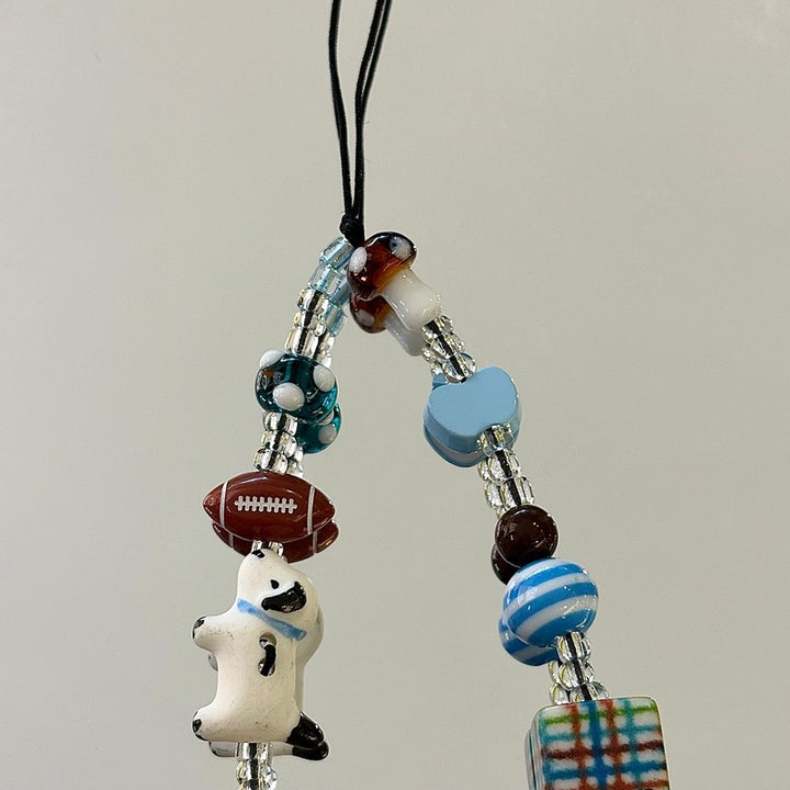 Handgefertigtes Perlencharms-Lanyard Karnz
