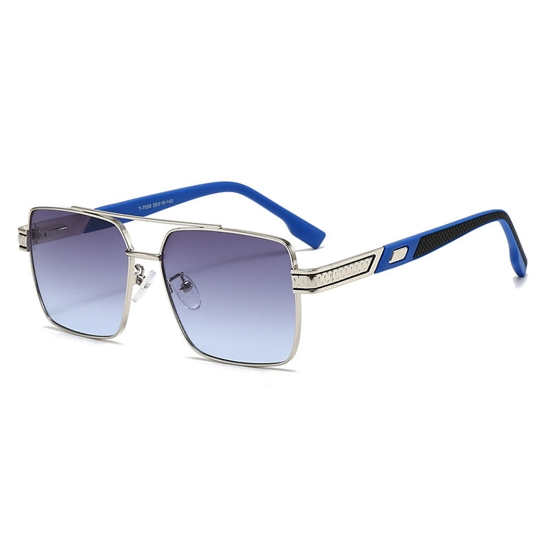 Damen modische quadratische Sonnenbrille mit stylischen Gummibügeln Karnz