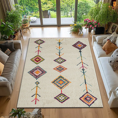 Bohemian geometrisches Muster Teppich Karnz