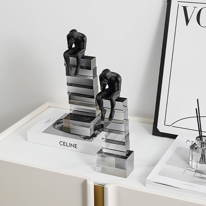 Zeitgenössische reflektierende abstrakte Skulptur