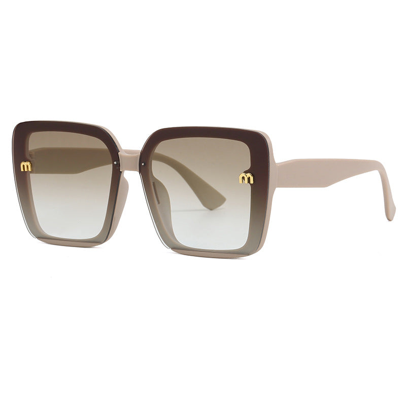 Damen oversized quadratische Sonnenbrille mit elegantem Rahmen Karnz