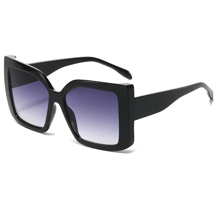 Übergroße geometrische quadratische Sonnenbrille Karnz