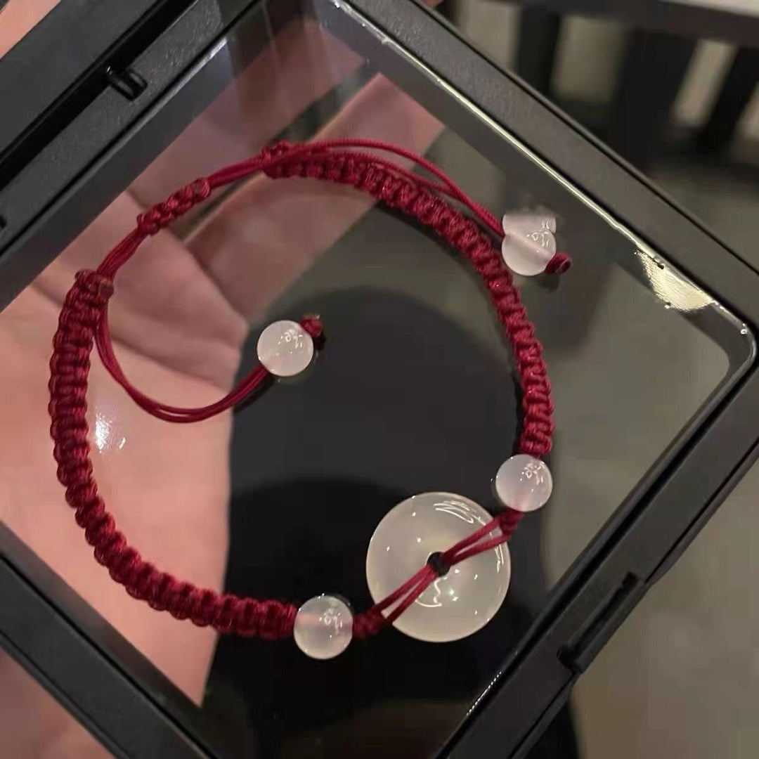 Verstellbares Makramee Perlenarmband Karnz