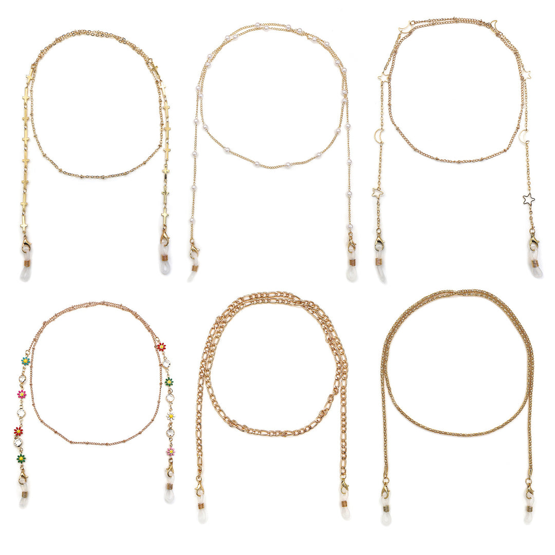 Elegante kreuzverzierte Brillenband Karnz
