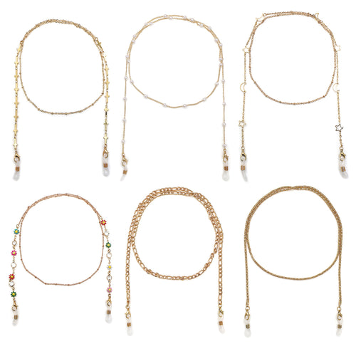 Elegante kreuzverzierte Brillenband Karnz
