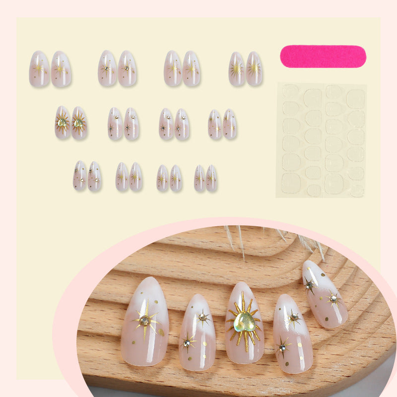 Glamouröse Künstlerische Aufklebenägel Set Karnz