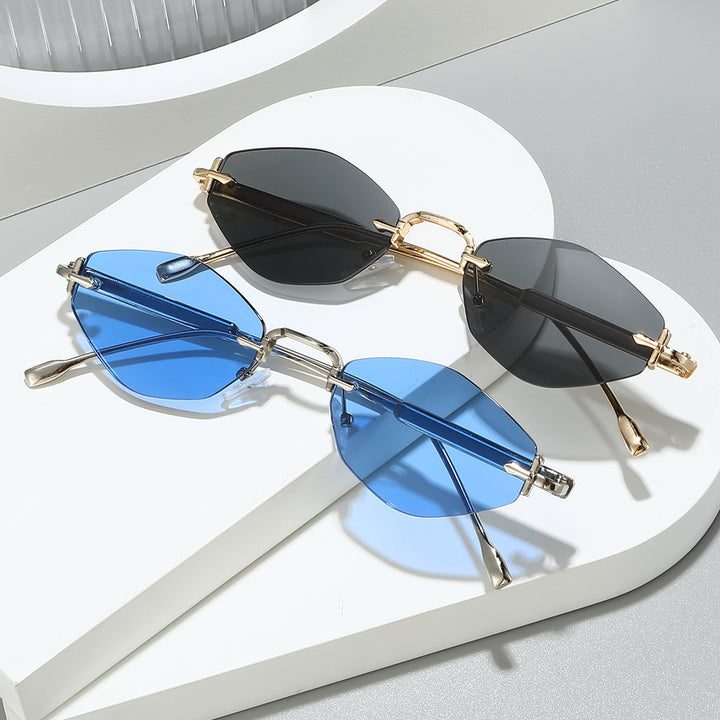Chic Winkel Katzenaugen-Sonnenbrille Karnz