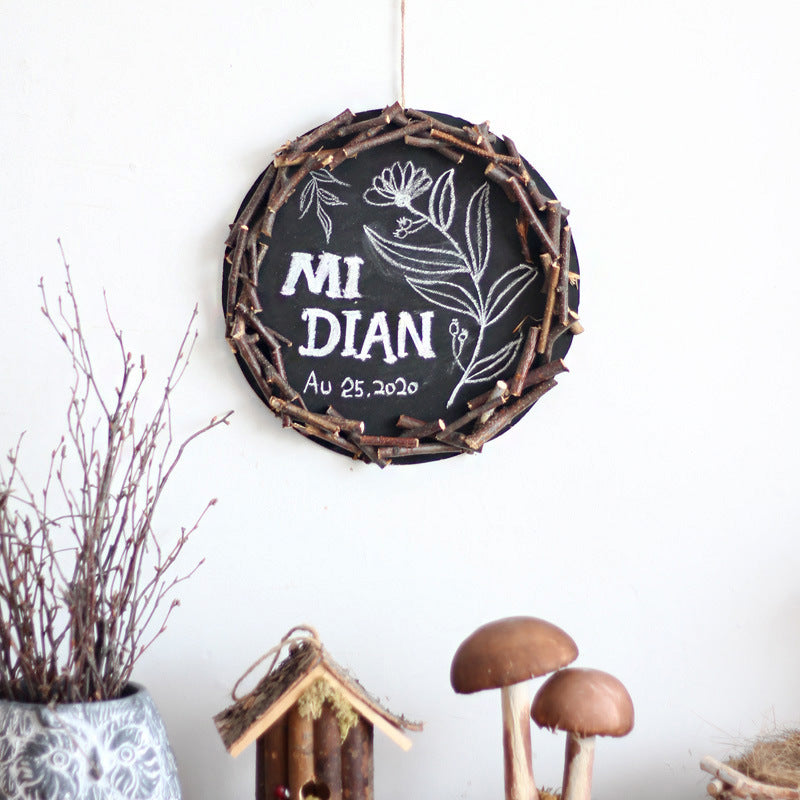 Dekorativer Wandtafel mit Rustic-Rahmen Karnz