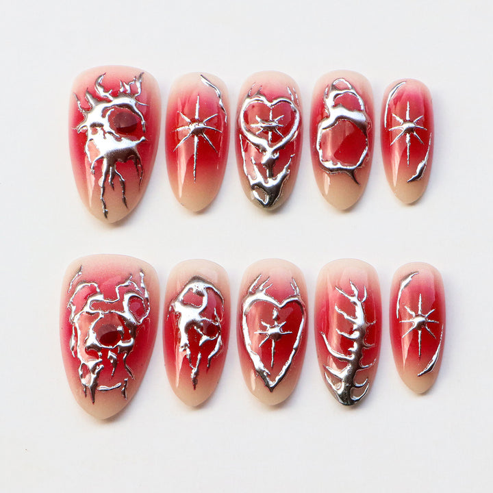 Künstlerisches Gothic Nagelkunst Set