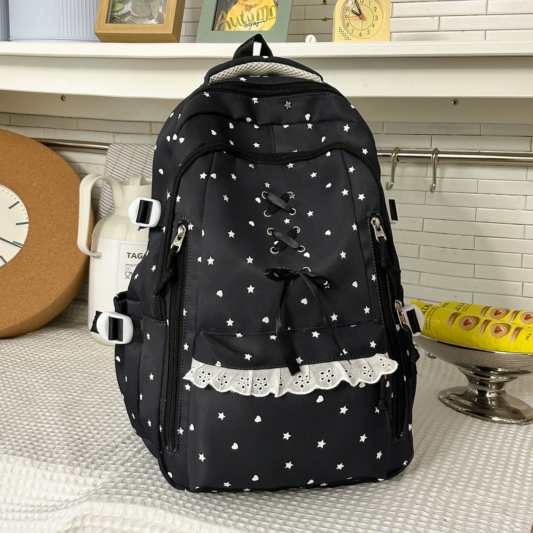 Dekorativer Sternmuster-Rucksack Karnz 1791205780