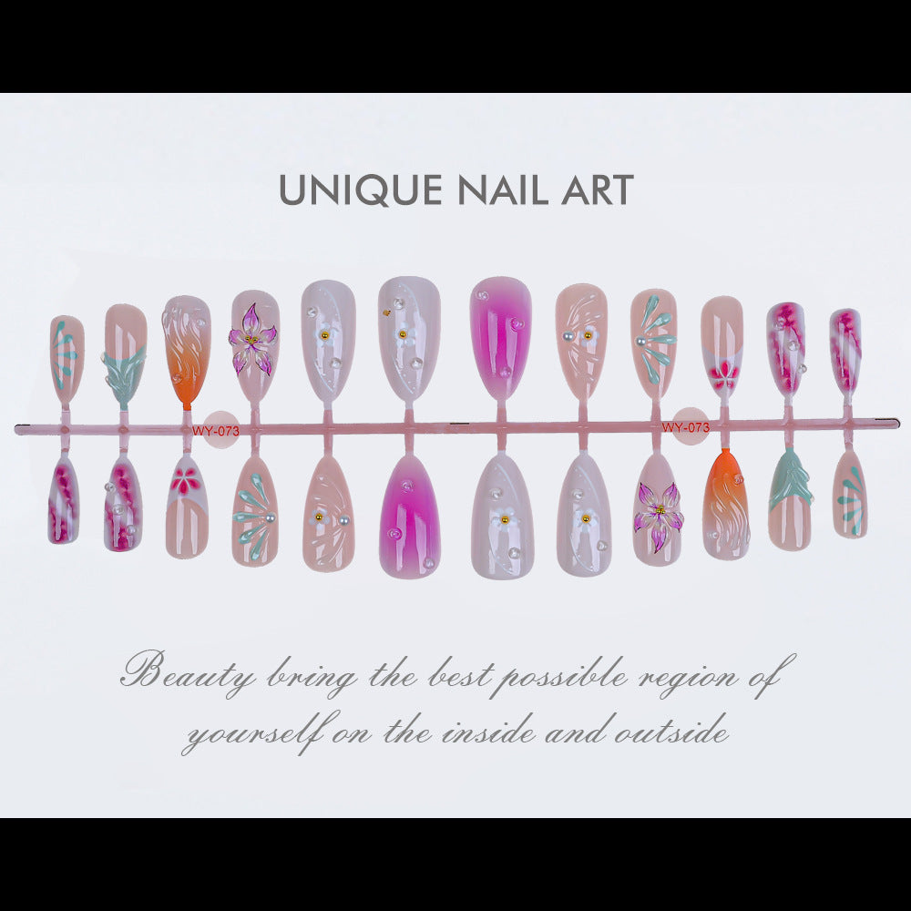 Dekorative Press-On Nagelkunst Kollektion Karnz