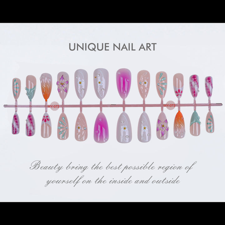 Dekorative Press-On Nagelkunst Kollektion Karnz