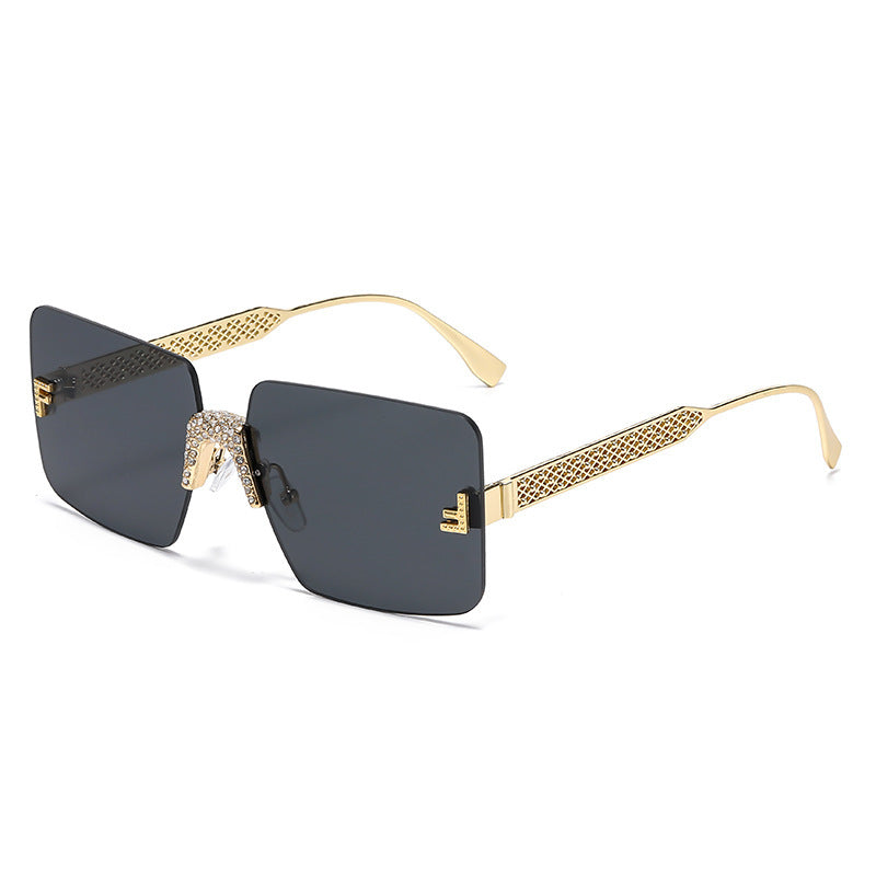 Damen extravagante hexagonale Sonnenbrille Karnz