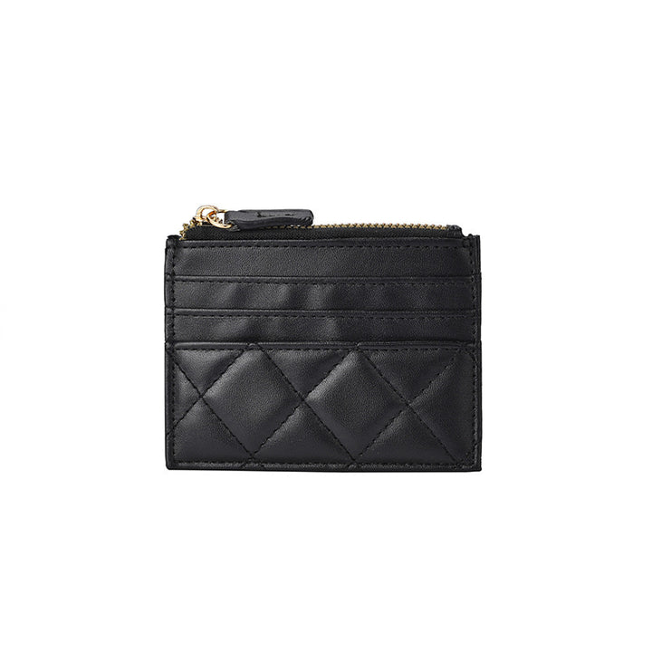 Eleganter gesteppten Leder-Kartenhalter Karnz