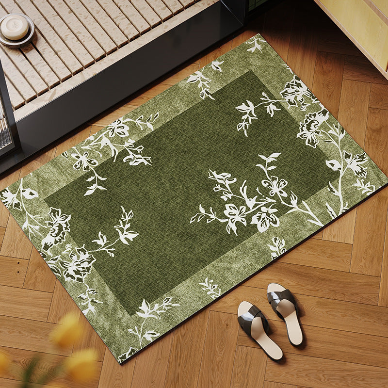 Eleganter floraler Muster-Innenbereichsteppich