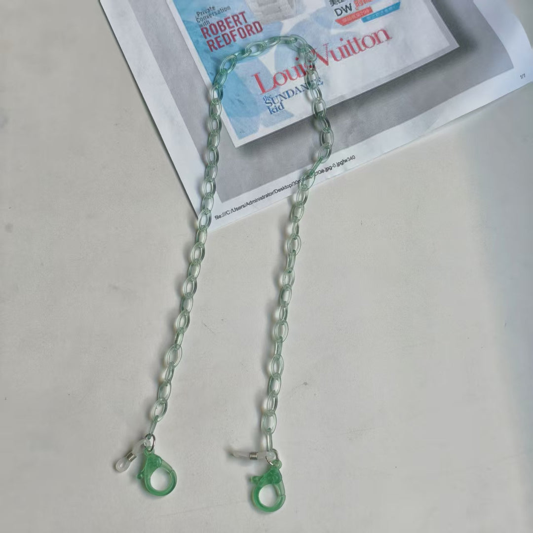 Handgemachte Brillenhalterkette Aus Transparentem Material Karnz