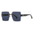 Damen Designer-Sonnenbrille mit auffälligem geometrischen Rahmen Karnz
