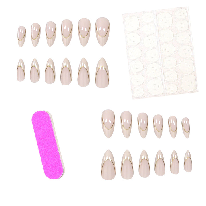 Elegante französische Spitzen Nagelverstärkungen Karnz 1789915352