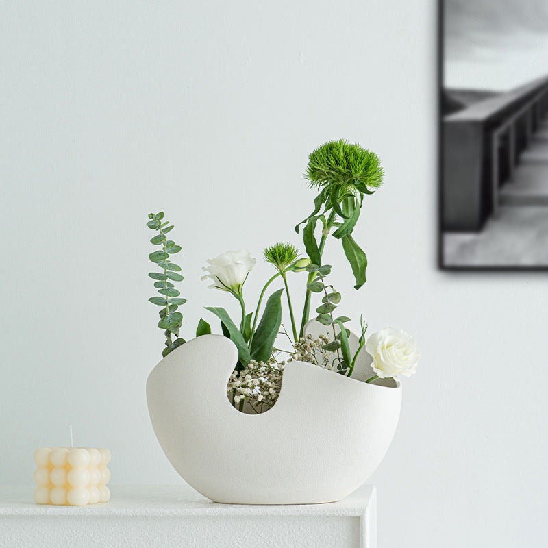 Elegante und moderne Keramikvase Karnz