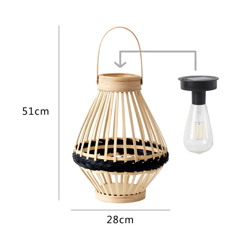 Dekorative Rattan-Laterne Karnz