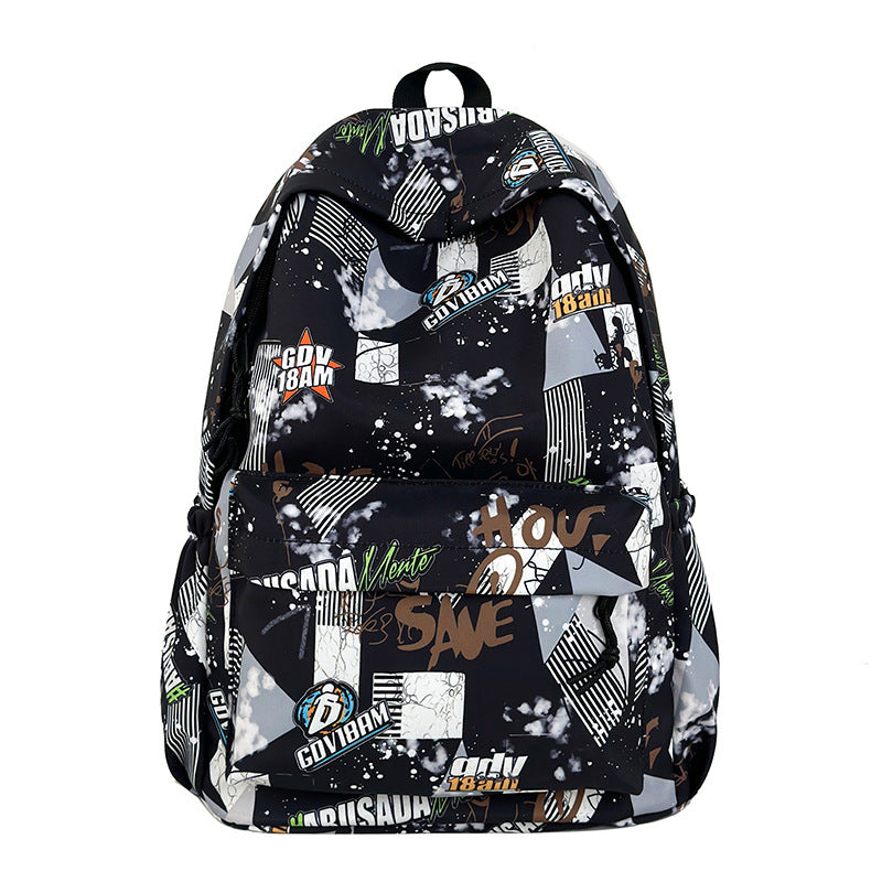 Grafikmuster-Schulrucksack