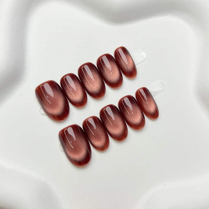 Premium Glänzendes Press-On Nagelset