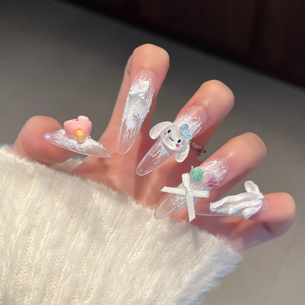 Kreative 3D Themen Press-On Nagelkunst Karnz