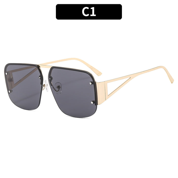 Geometrische Winkelige Quadratische Sonnenbrille