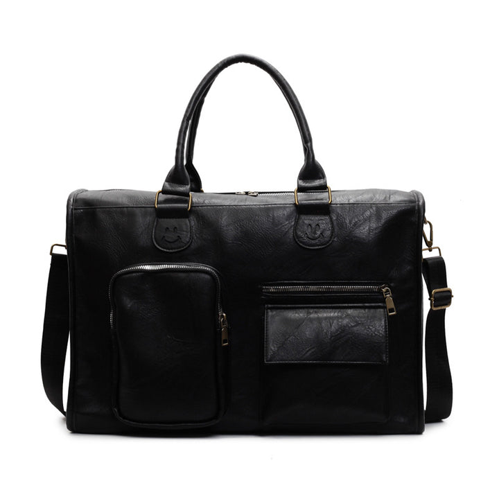 Vielseitige Leder Wochenend Reisetasche