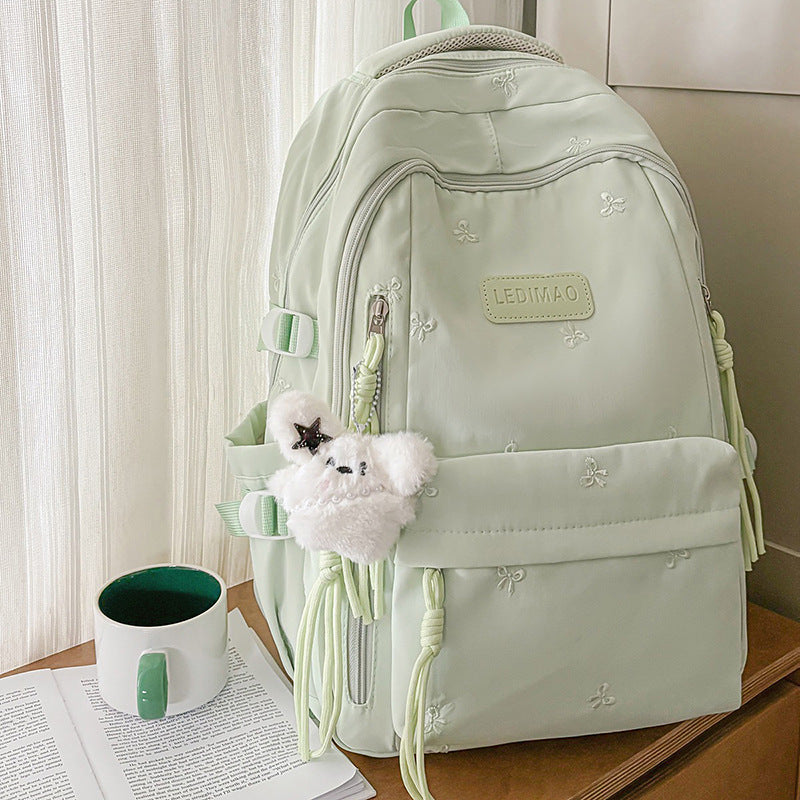 Leichtgewicht Gestickter Schulrucksack