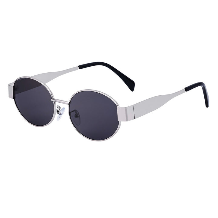 Damen modische Sonnenbrille im eleganten ovalen Design Karnz