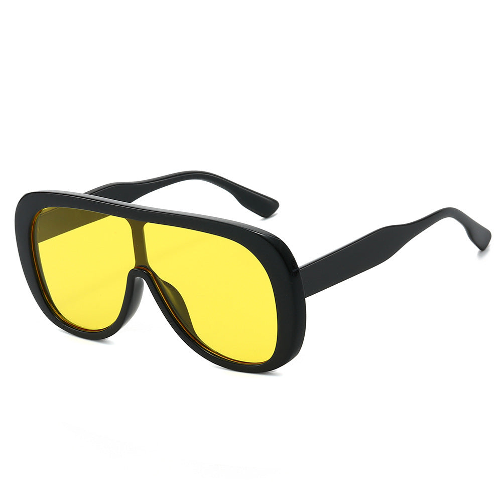 Zeitgenössische Shield Sonnenbrille Karnz
