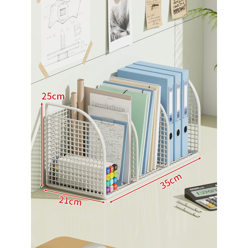 Multi-Tier Winkel Metallnetz Desktop Datei- und Ordnerorganisator