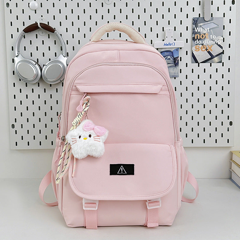 Stilvolles multifunktionales Rucksack mit plüschigem Schlüsselanhänger Karnz