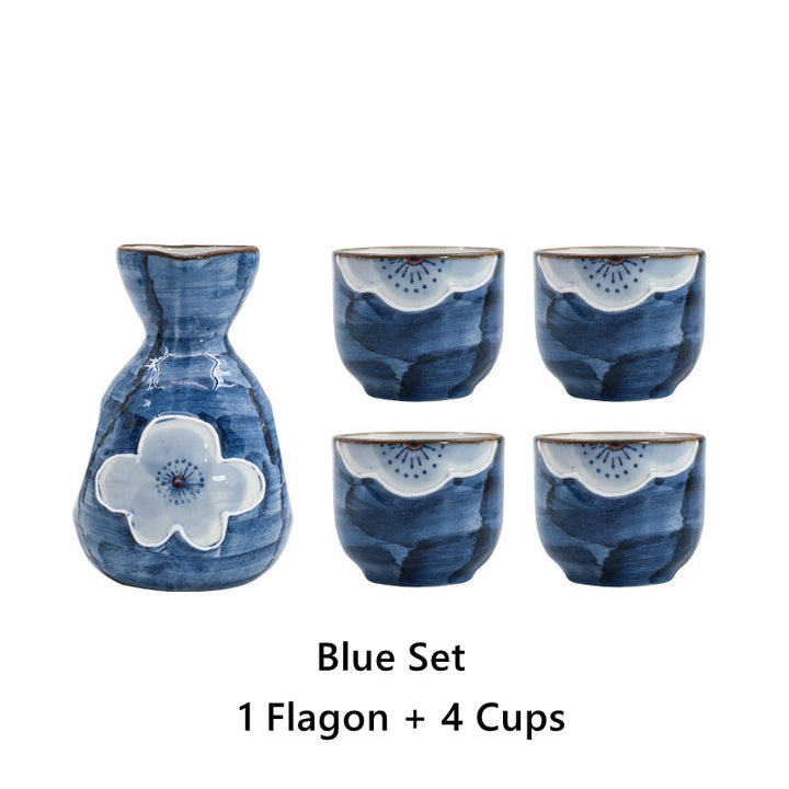 Japanische Sakura Handgefertigte Keramische Sake-Sets | Karnz