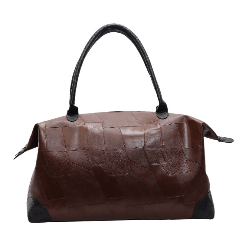 Luxuriöse Leder Reise Duffle Tasche