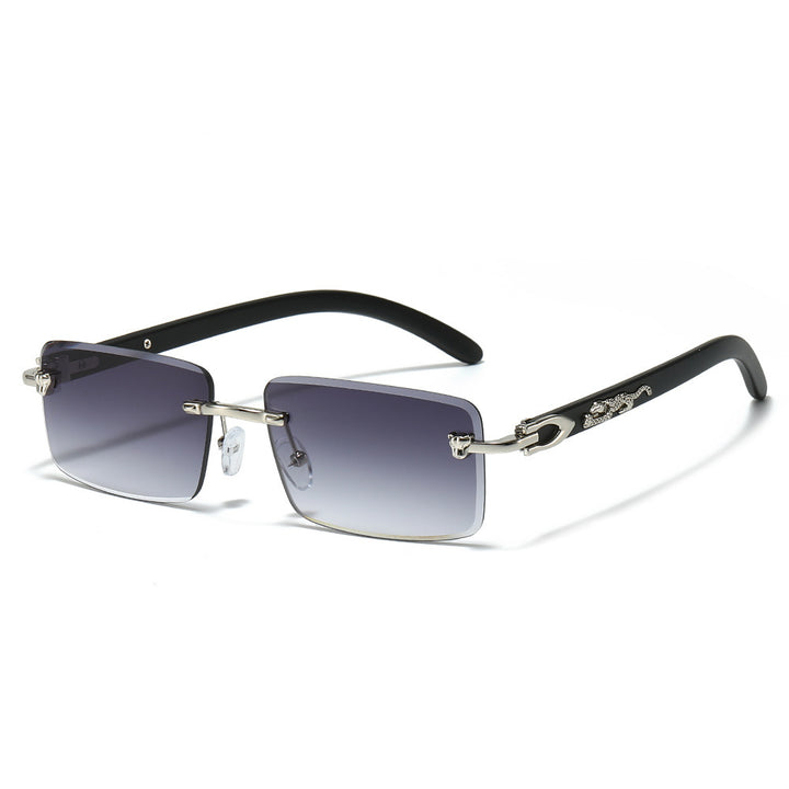 Modische Retro Rechteck-Sonnenbrille Karnz