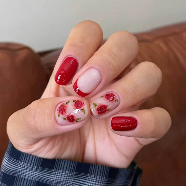 Künstlerisches Blumen Gel Nagel Kunst Set