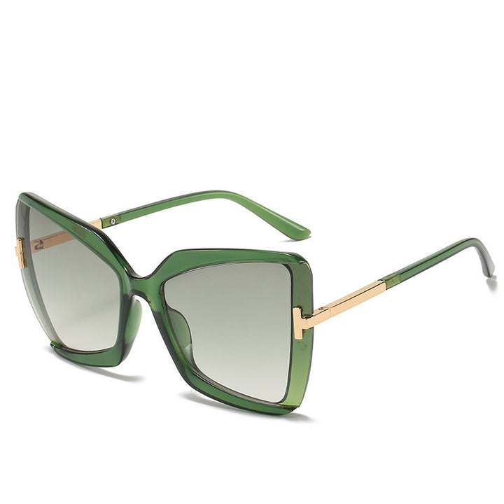 Luxuriöse Übergroße Schild Sonnenbrille Karnz