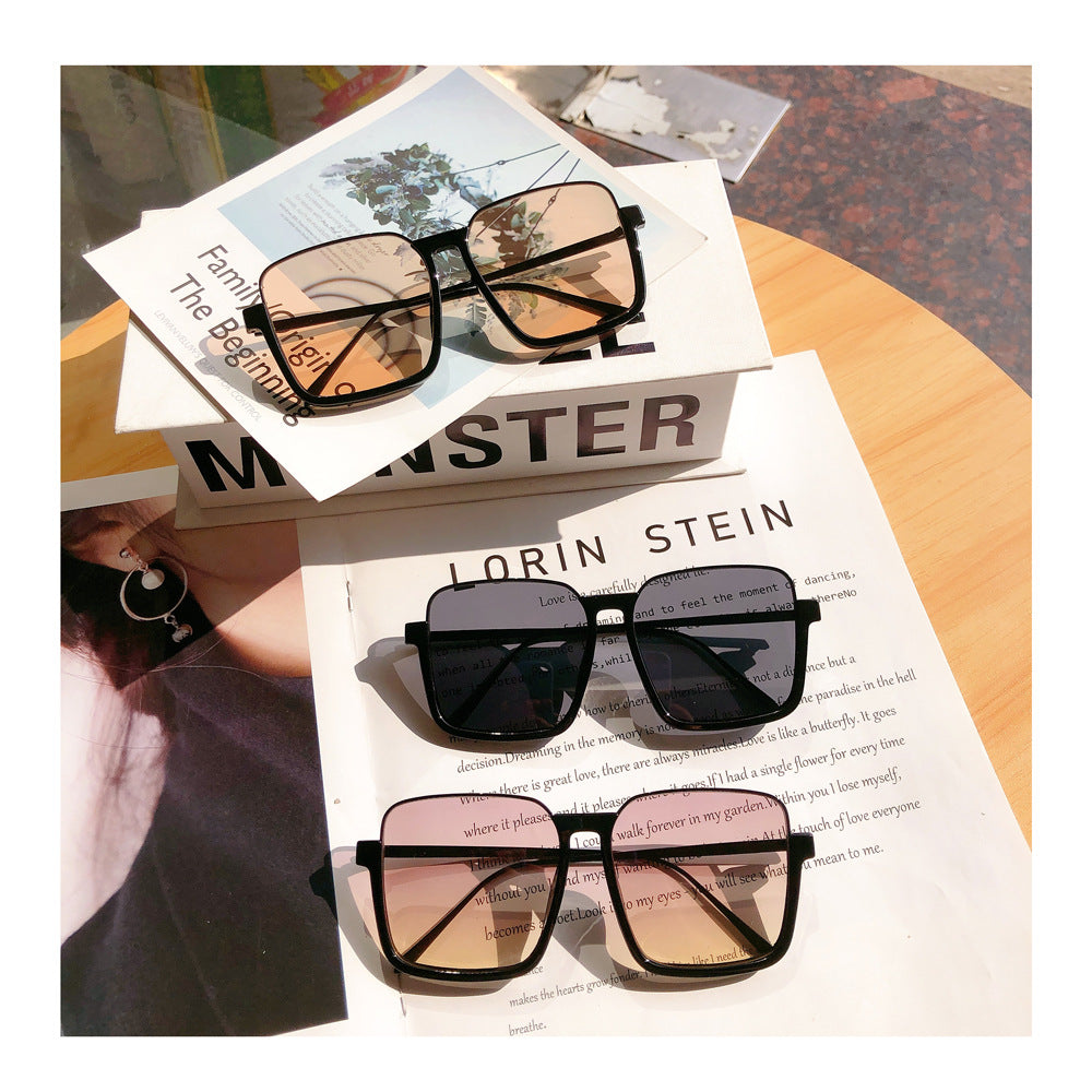 Oversized geometrische Rahmen Sonnenbrille Karnz