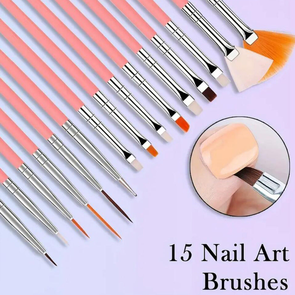 Professionelles Nail Art Pinselset Karnz 1787228556